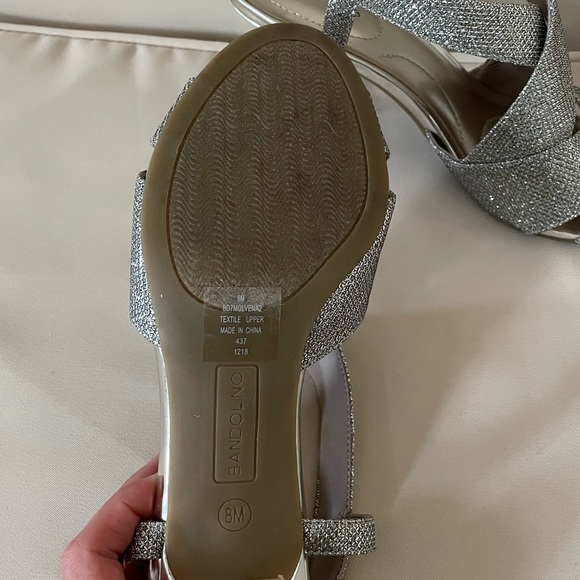 Bandolino Silver glitter stiletto heels - Picture 6 of 6